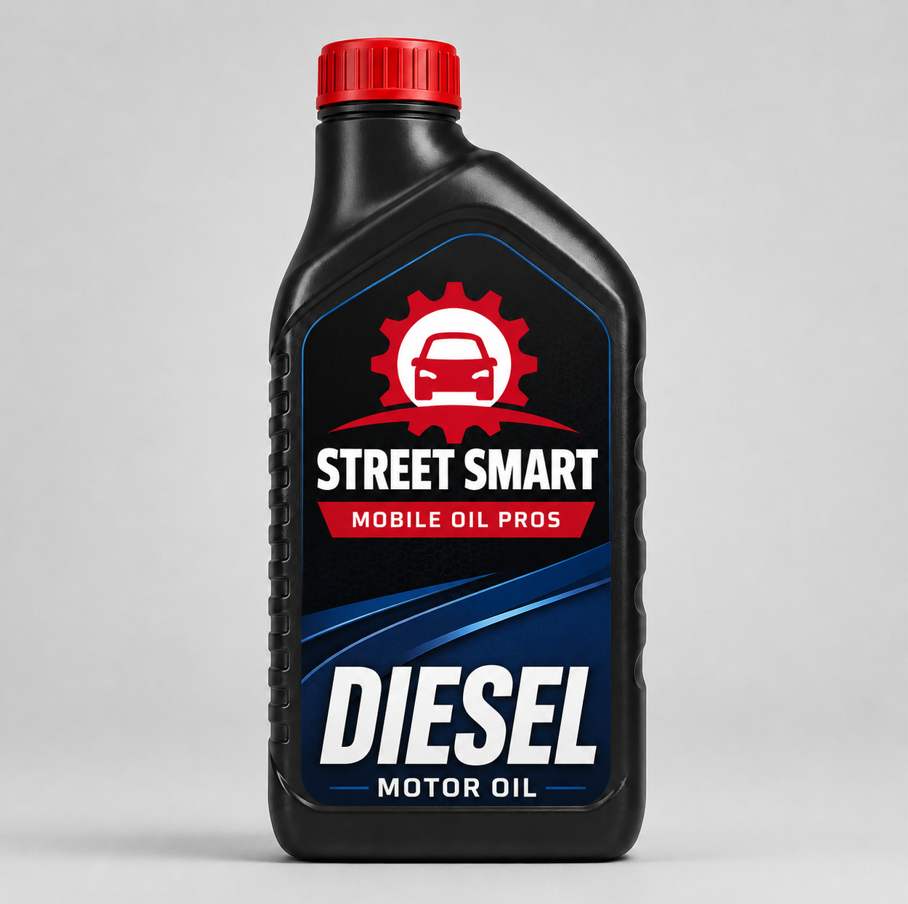 Diesel Oil Change oil bottle
